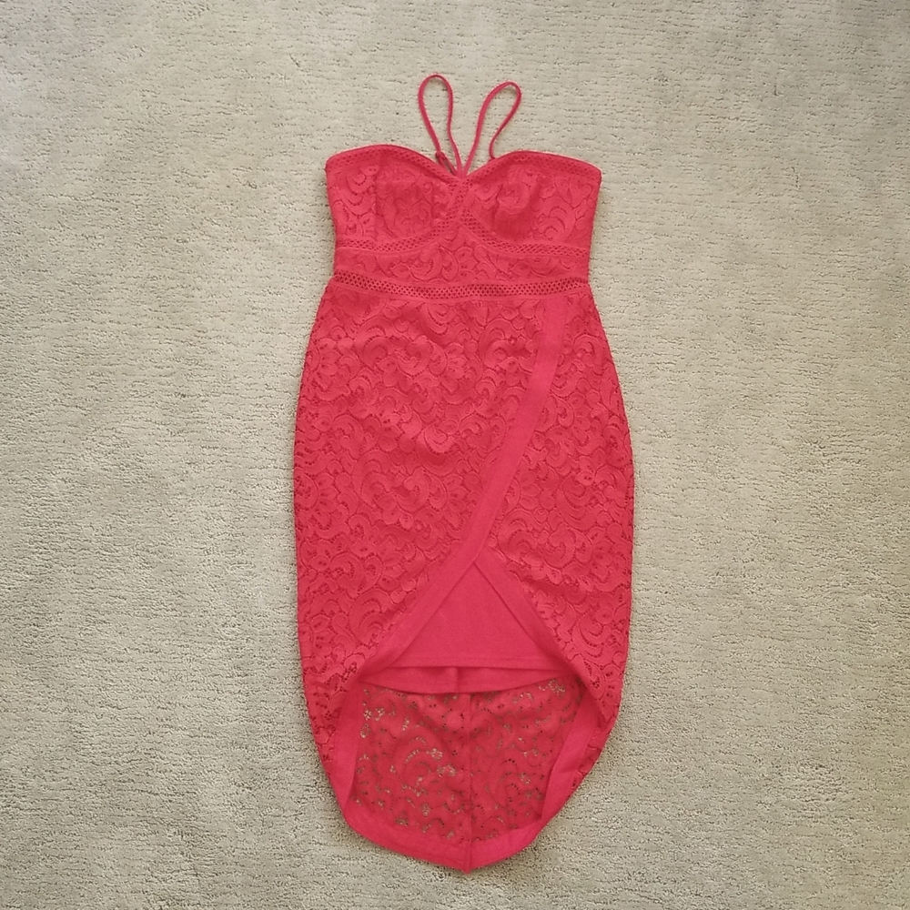 Venus Red midi dress